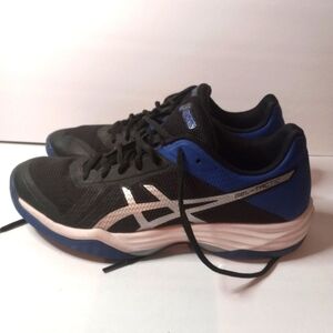 ASICS Gel Tactic Womens Volleyball Shoes B752N size 8.5 Blue Black.
